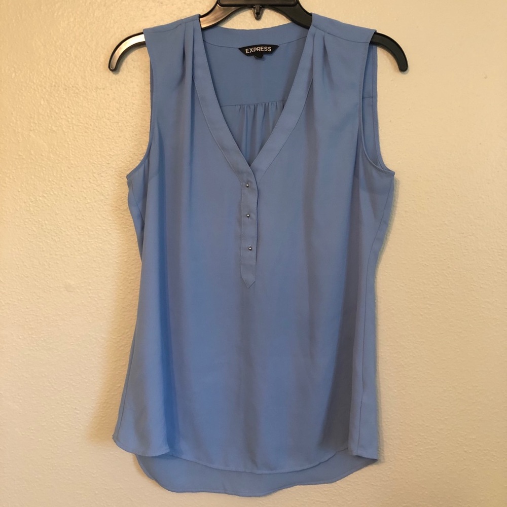 Express light blue blouse